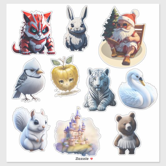 ランダムおもしろいカスタムカットのビニールシール シール (シート)