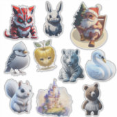 ランダムおもしろいカスタムカットのビニールシール シール (正面)