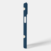 ランダムかわいいかわいいスカルドット濃い青 Case-Mate iPhoneケース (裏面 / 右)