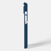 ランダムかわいいかわいいスカルドット濃い青 Case-Mate iPhoneケース (裏面 / 左)
