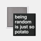 ランダムとはポテトフード付きスウェットシャツ磁石 マグネット (正面/裏面)