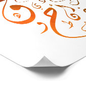 ランダムなアラビア語アルファベットのポスター ポスター (角)