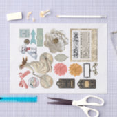 ランダムなエフェメラFussyカットの各種コレクション 薄葉紙 (クラフト)