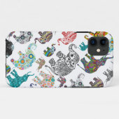 ランダムなパターンの象のコレクション Case-Mate iPhoneケース (裏面(横))