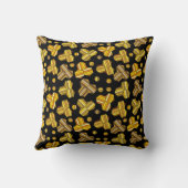 ランダムな図形の凹凸模様 クッション (裏面)