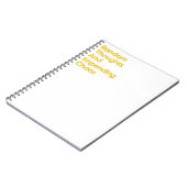 ランダムな思考と差し迫ったカオス ノートブック (左側)