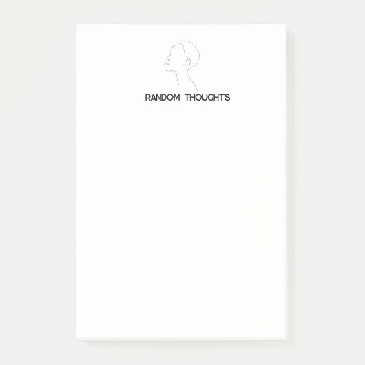 ランダムな考えポストイットのメモ ポストイット (正面)