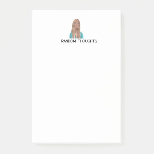 ランダムな考えポストイットのメモ ポストイット (正面)