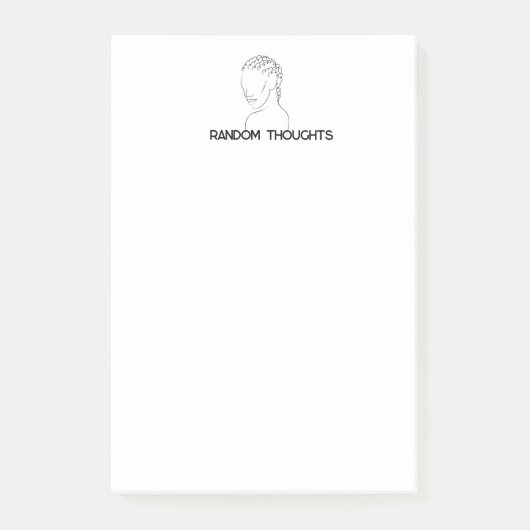 ランダムな考えポストイットのメモ ポストイット (正面)