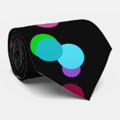 ランダムな色のドット ネクタイ (ロール)