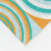 ランダムな色の円芸術的：背景 フリースブランケット (角)