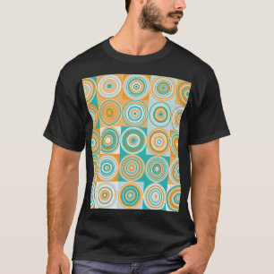 ランダムな色の円芸術的:背景 Tシャツ