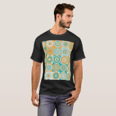 ランダムな色の円芸術的:背景 Tシャツ (正面フル)