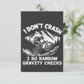 ランダムな重力チェックを実行してもクラッシュしない サンキューカード (スタンド正面)