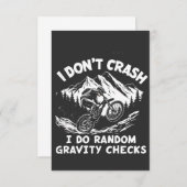 ランダムな重力チェックを実行してもクラッシュしない サンキューカード (正面/裏面)