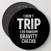 ランダムな重力チェックを行うトリップしない 缶バッジ (正面&裏面)