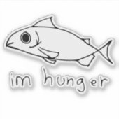 ランダムな魚のドードル シール (正面)