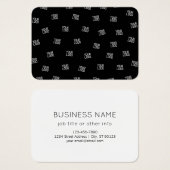 ランダムに配置されたデザイン、ビジネスロゴまたはイメージ (正面&裏面)