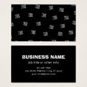 ランダムに配置されたデザイン、ビジネスロゴまたはイメージ (正面&裏面)