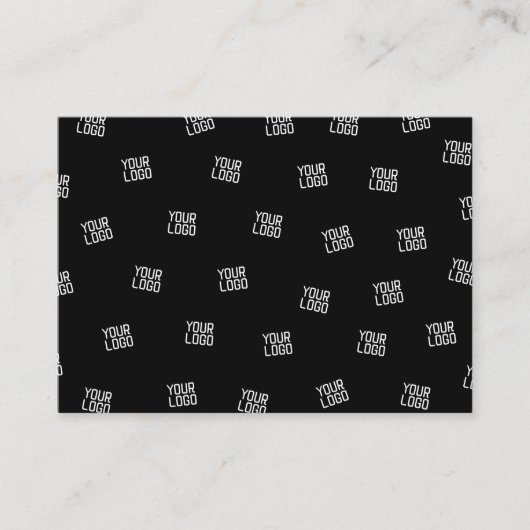 ランダムに配置されたデザイン、ビジネスロゴまたはイメージ エンクロージャーカード (正面)