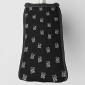 ランダムに配置されたデザイン、ビジネスロゴまたはイメージ ゴルフヘッドカバー (回転90)