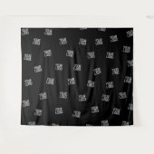 ランダムに配置されたデザイン、ビジネスロゴまたはイメージ タペストリー (正面(横))