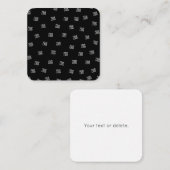 ランダムに配置されたデザイン、ビジネスロゴまたはイメージ ノートカード (正面/裏面)