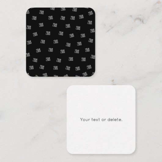 ランダムに配置されたデザイン、ビジネスロゴまたはイメージ ノートカード (正面/裏面)