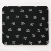 ランダムに配置されたデザイン、ビジネスロゴまたはイメージ マウスパッド (正面)