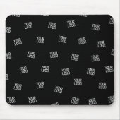 ランダムに配置されたデザイン、ビジネスロゴまたはイメージ マウスパッド (正面)