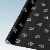 ランダムに配置されたデザイン、ビジネスロゴまたはイメージ ラッピングペーパー