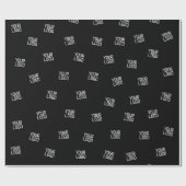 ランダムに配置されたデザイン、ビジネスロゴまたはイメージ ラッピングペーパー (フラット)