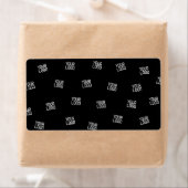 ランダムに配置されたデザイン、ビジネスロゴまたはイメージ ラベル (インサイチュ)