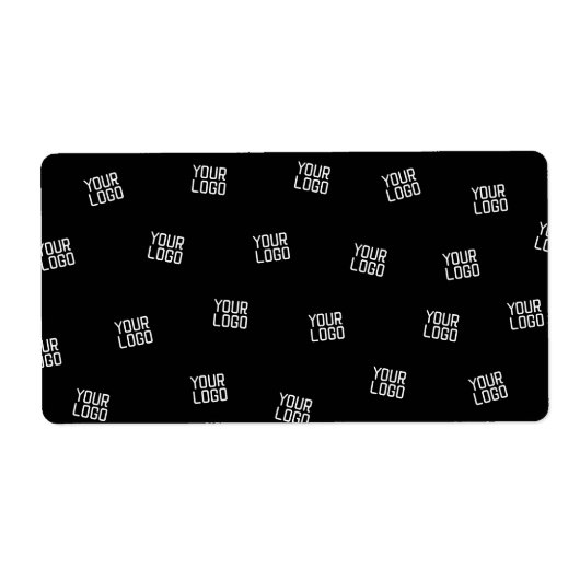 ランダムに配置されたデザイン、ビジネスロゴまたはイメージ ラベル (正面)