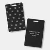 ランダムに配置されたデザイン、ビジネス ロゴまたは画像 バッジ (正面＆裏面)