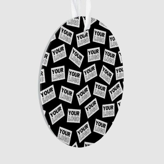 ランダムに配置されたロゴや任意の写真を探す オーナメント (正面)