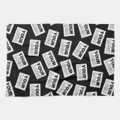 ランダムに配置されたロゴや任意の写真を探す キッチンタオル (横)