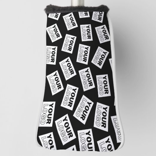 ランダムに配置されたロゴや任意の写真を探す ゴルフヘッドカバー (回転90)