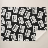 ランダムに配置されたロゴや任意の写真を探す シェルパブランケット (正面(横))