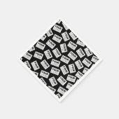 ランダムに配置されたロゴや任意の写真を探す スタンダードカクテルナプキン (角)