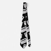 ランダムに配置されたロゴや任意の写真を探す ネクタイ (正面)