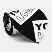 ランダムに配置されたロゴや任意の写真を探す ネクタイ (ロール)