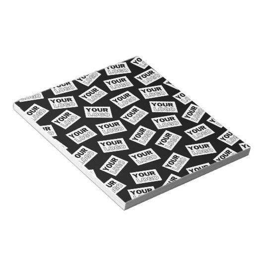 ランダムに配置されたロゴや任意の写真を探す ノートパッド (アングル)