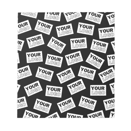 ランダムに配置されたロゴや任意の写真を探す ノートパッド (正面)