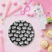 ランダムに配置されたロゴや任意の写真を探す ペーパープレート (パーティー)