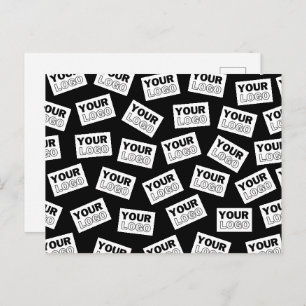 ランダムに配置されたロゴや任意の写真を探す ポストカード