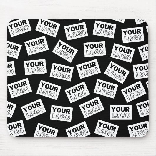 ランダムに配置されたロゴや任意の写真を探す マウスパッド (正面)