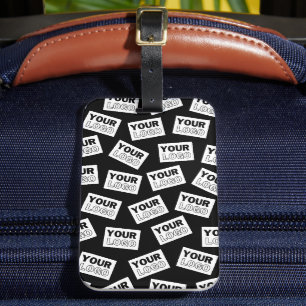 ランダムに配置されたロゴや任意の写真を探す ラゲッジタグ