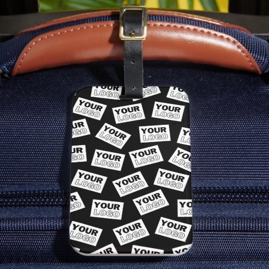 ランダムに配置されたロゴや任意の写真を探す ラゲッジタグ (正面インサイチュ2)