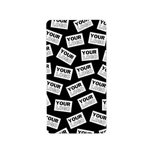 ランダムに配置されたロゴや任意の写真を探す ラベル (正面)